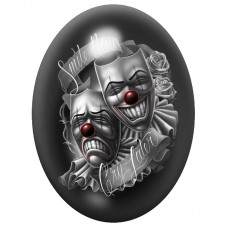 Cabochon en Verre Illustré Masques de Théâtre Gothiques 13x18, 18x25 ou 30x40mm pour la Création de Bijoux Fantaisie - DIY