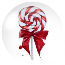 Cabochon en Verre Illustré Sucette de Noël au Nœud Rouge 12 à 25mm pour la Création de Bijoux Fantaisie - DIY