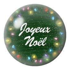 Cabochon en Verre Illustré Joyeux Noël Lumineux 12 à 25mm pour la Création de Bijoux Fantaisie - DIY