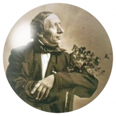 Cabochon en Verre Illustré Hans Christian Andersen Assis 12 à 25mm pour la Création de Bijoux Fantaisie - DIY