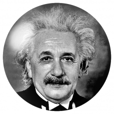 Cabochon en Verre Illustré Albert Einstein Souriant 12 à 25mm pour la Création de Bijoux Fantaisie - DIY