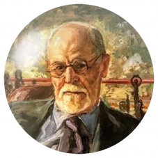 Cabochon en Verre Illustré Portrait Peint de Sigmund Freud 12 à 25mm pour la Création de Bijoux Fantaisie - DIY