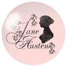 Cabochon en Verre Illustré Silhouette de Jane Austen 12 à 25mm pour la Création de Bijoux Fantaisie - DIY