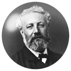 Cabochon en Verre Illustré Portrait de Jules Verne 12 à 25mm pour la Création de Bijoux Fantaisie - DIY