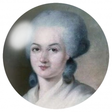 Cabochon en Verre Illustré Portrait d’Olympe de Gouges 12 à 25mm pour la Création de Bijoux Fantaisie - DIY
