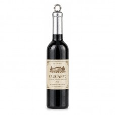 2 Breloques Bouteilles de Vin Noires 4.8cm pour la Création de Bijoux Fantaisie - DIY