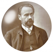 Cabochon en Verre Illustré Portrait d’Émile Zola 12 à 25mm pour la Création de Bijoux Fantaisie - DIY