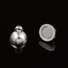 Fermoir Aimanté Magnétique Argenté 11,5mm