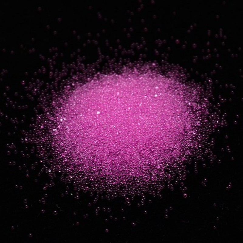 Microbilles en Verre Rose Violet 1 à 1,5mm – Sachet de 10g