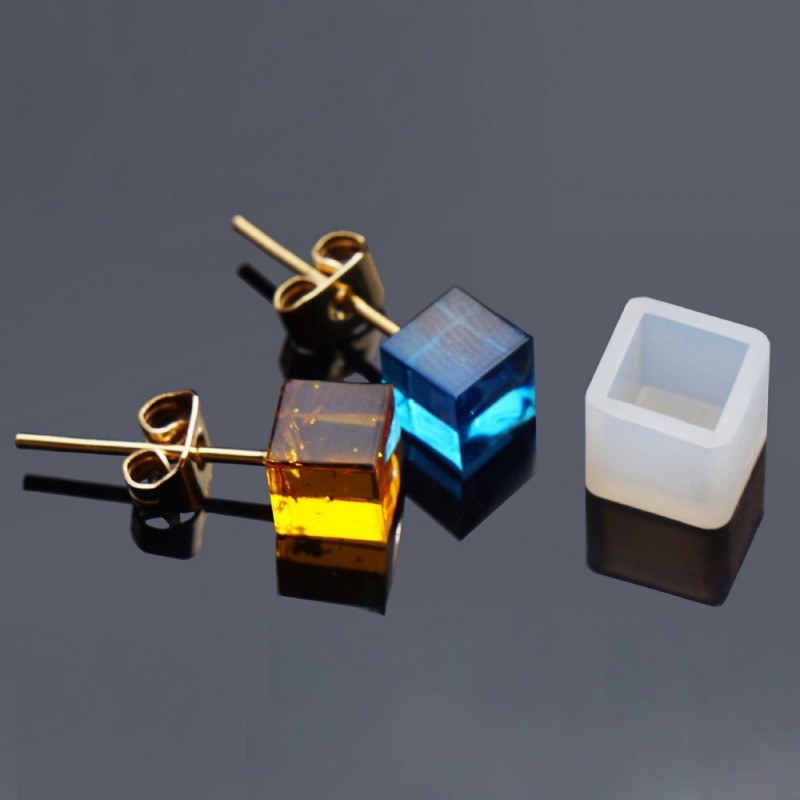 Mini Moule en Silicone Carré pour Création en Résine 7mm