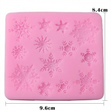 Moule en Silicone Flocons de Neige Noël Fimo Résine Gâteau