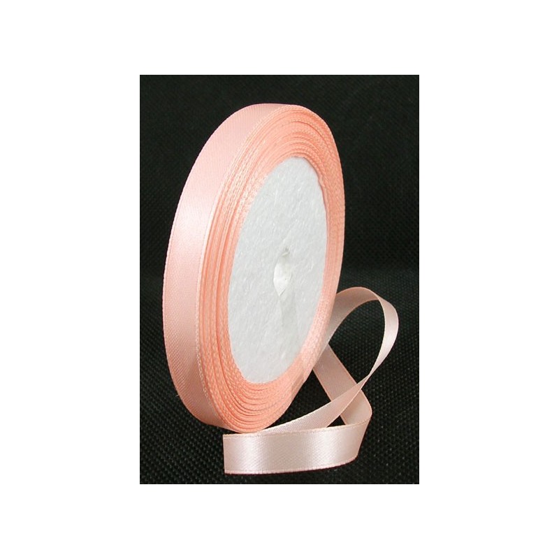 2 Mètres de Ruban Satin Saumon 10mm