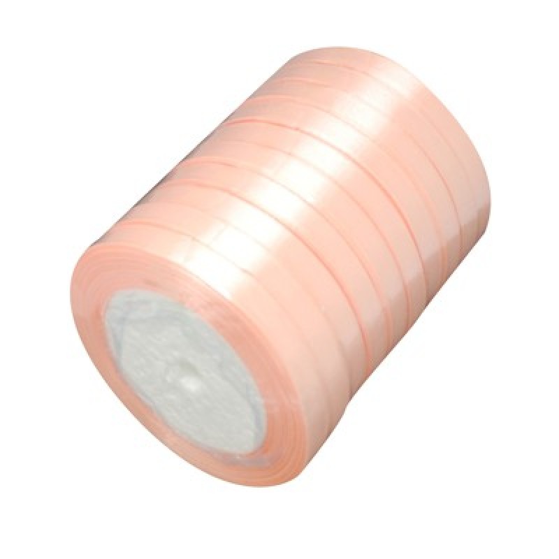 2 Mètres de Ruban Satin Saumon 10mm