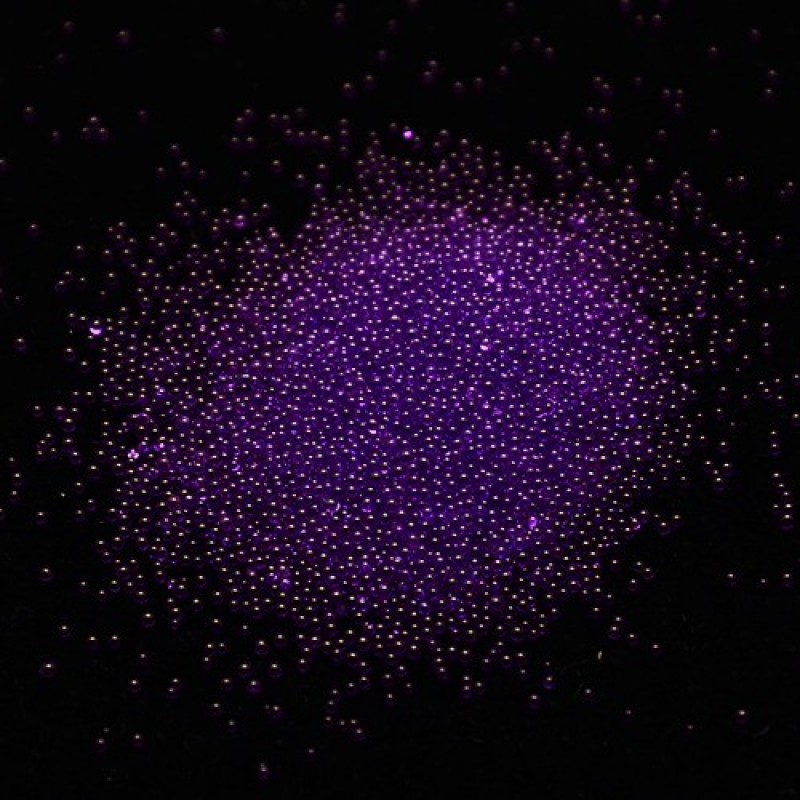 Microbilles en Verre Violet Profond 1 à 1,5mm – Sachet de 10g