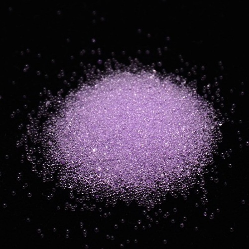 Microbilles en Verre Mauves 1 à 1,5mm – Sachet de 10g