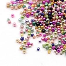 1 Sachet de 10g de Microbilles Multicolore en Verre 1-1.5mm  pour la Création de Bijoux Fantaisie - DIY