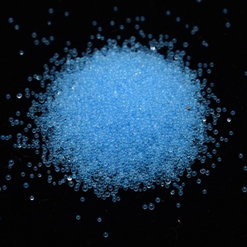 Microbilles en Verre Bleu Ciel 1 à 1,5mm – Sachet de 10g