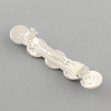 Support Barrette Cheveux Argenté pour 5 Cabochons 12mm
