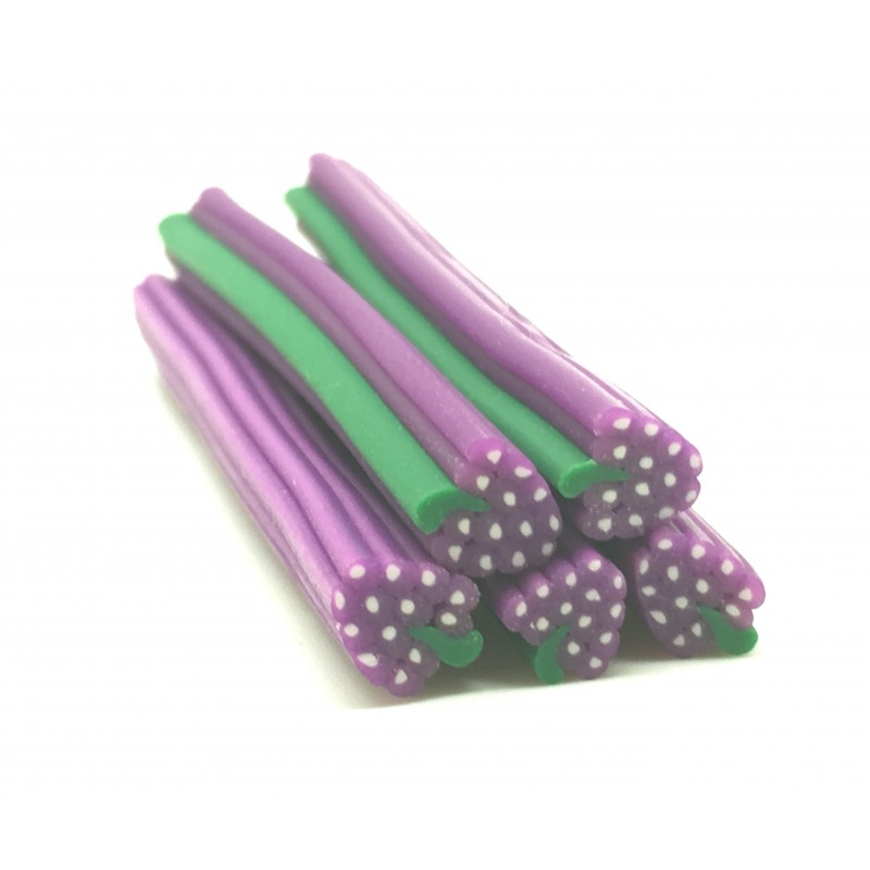 5 Canes Raisin en Pâte Polymère 5cm