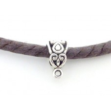 6 Bélières Argentées pour Pendentif 14x8mm