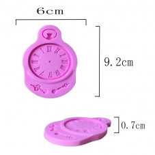Moule en Silicone Horloge Alice au Pays des Merveilles Fimo Résine Gâteau
