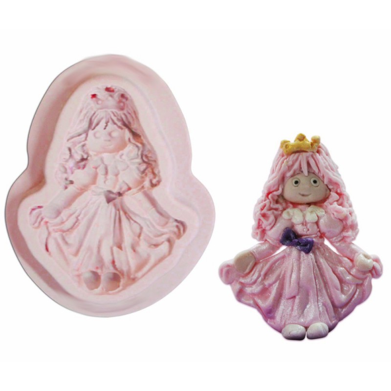 Moule en Silicone Princesse Fimo Résine Gâteau