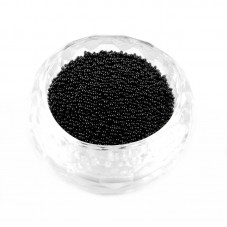 1 Sachet de 10g de Microbilles en Verre 0.6-0.8mm Noir  pour la Création de Bijoux Fantaisie - DIY