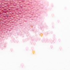 1 Sachet de 10g de Microbilles en Verre 0.6-0.8mm Rose  pour la Création de Bijoux Fantaisie - DIY