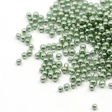 1 Sachet de 10g de Microbilles en Verre 0.8-1mm Vert  pour la Création de Bijoux Fantaisie - DIY