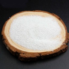 1 Sachet de 10g de Microbilles en Verre 1-1.5mm Blanc  pour la Création de Bijoux Fantaisie - DIY