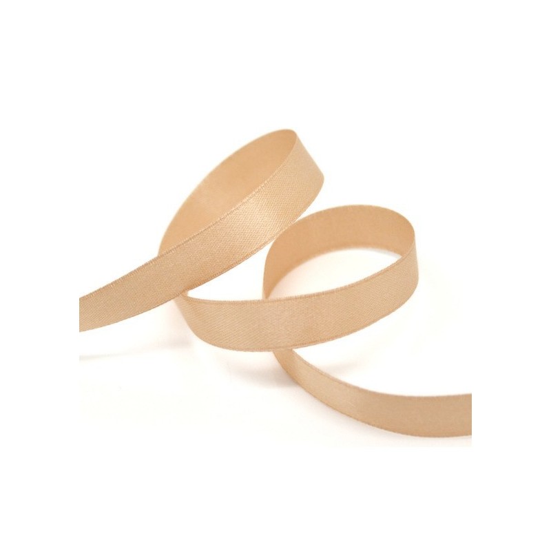2 Mètres de Ruban Satin Caramel 15mm