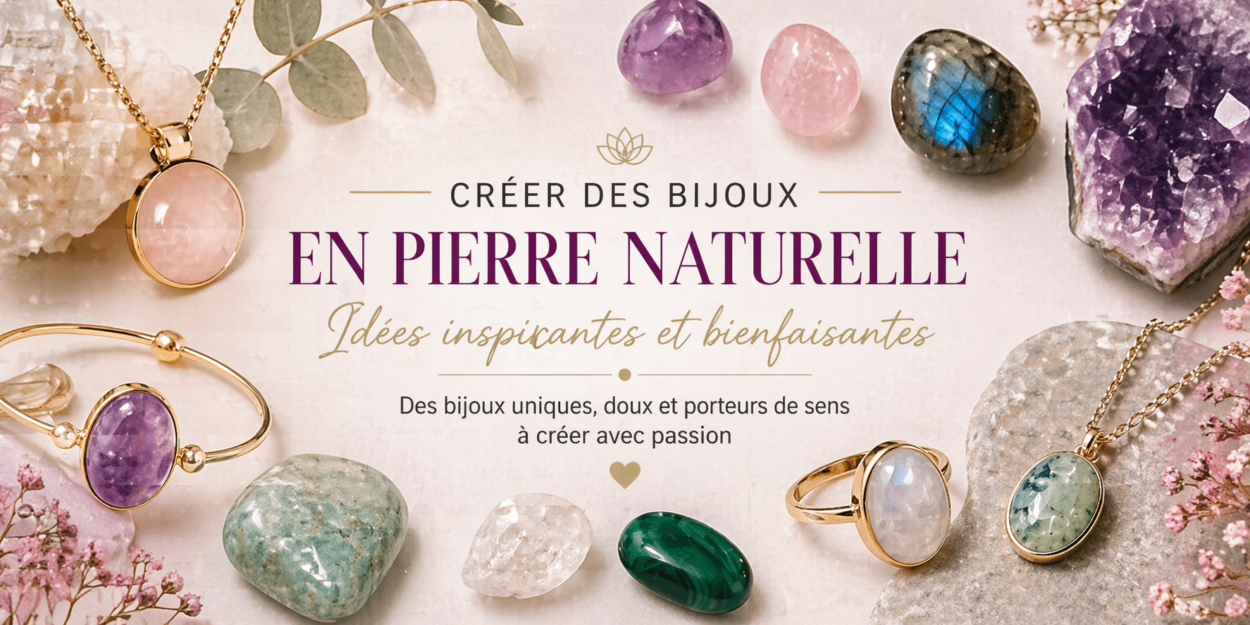 Créer des bijoux en pierre naturelle avec des cabochons