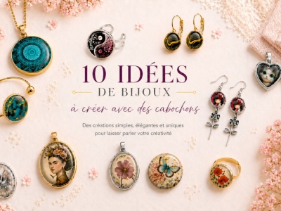 10 idées de bijoux à créer avec des cabochons illustrés